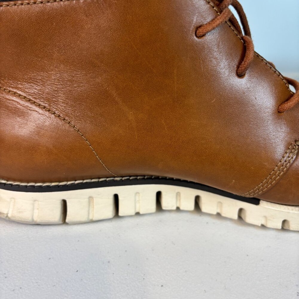 Cole Haan ZERØGRAND Chukka Boots Men’s 10M British Tan Leather Comfort Shoes - Picture 14 of 16